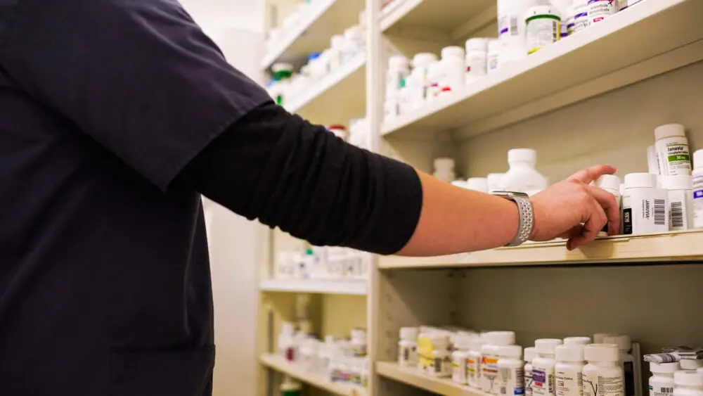 Wellness products and supplements on the shelves at Economy Pharmacy