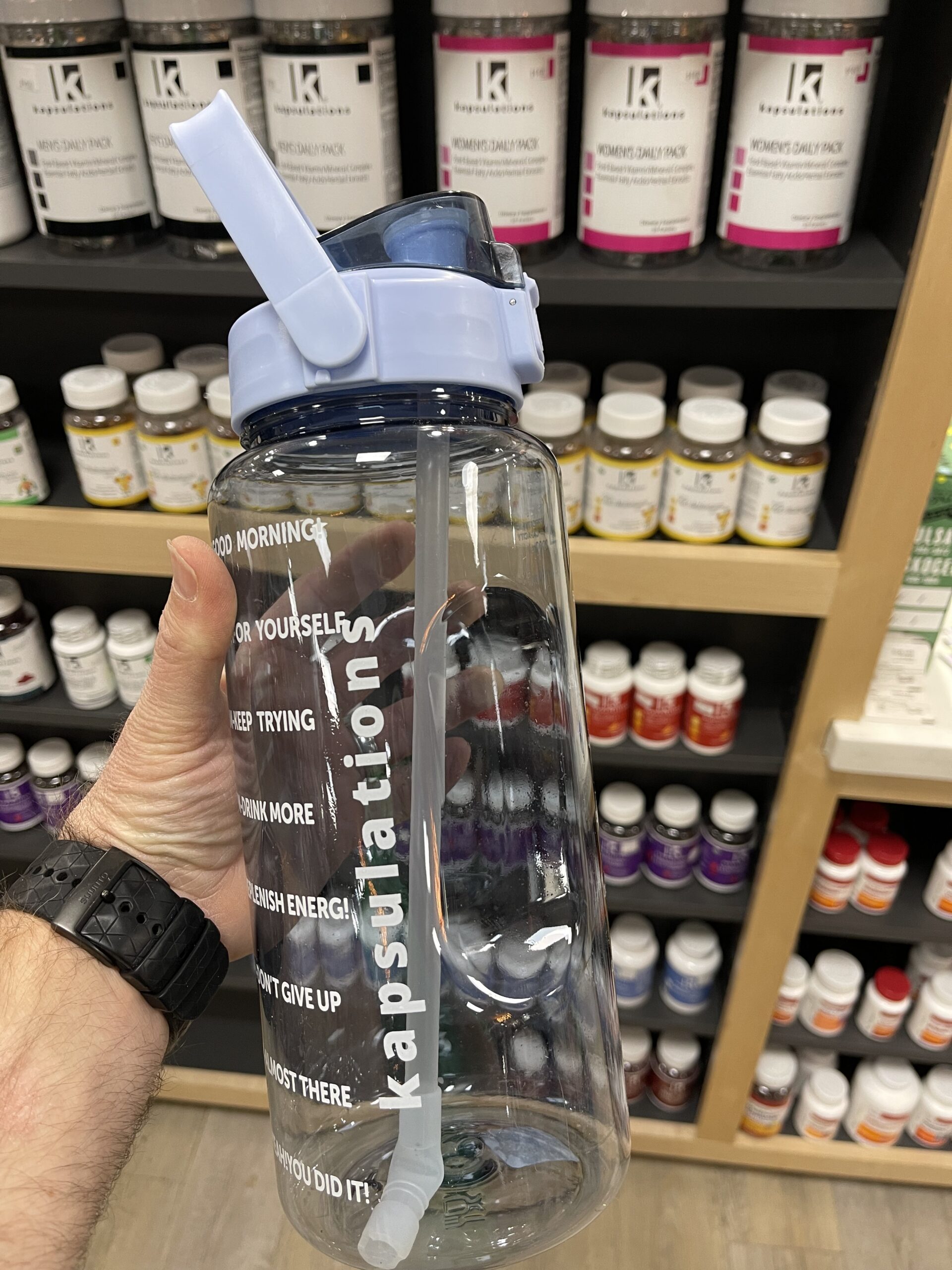 2L Flip-Top Water Bottle Periwinkle – Economy Pharmacy